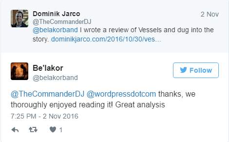 Be'lakor liked my review!